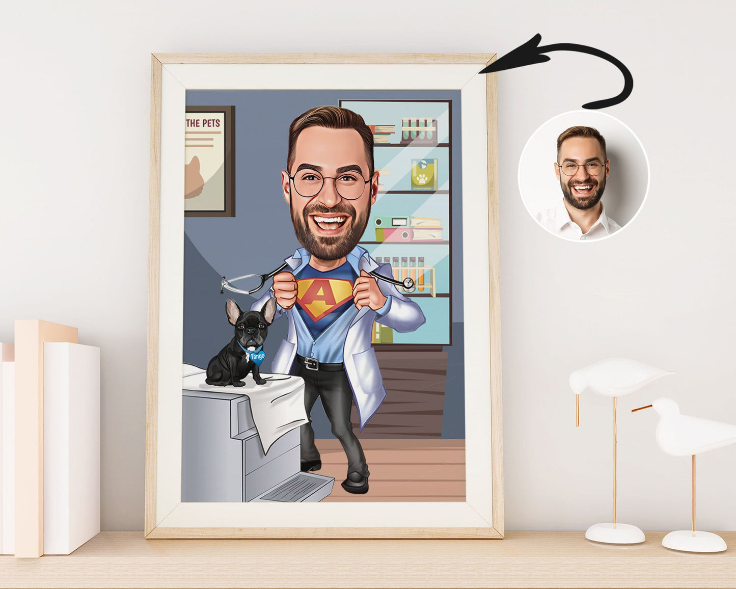 Personalised Vet Caricature