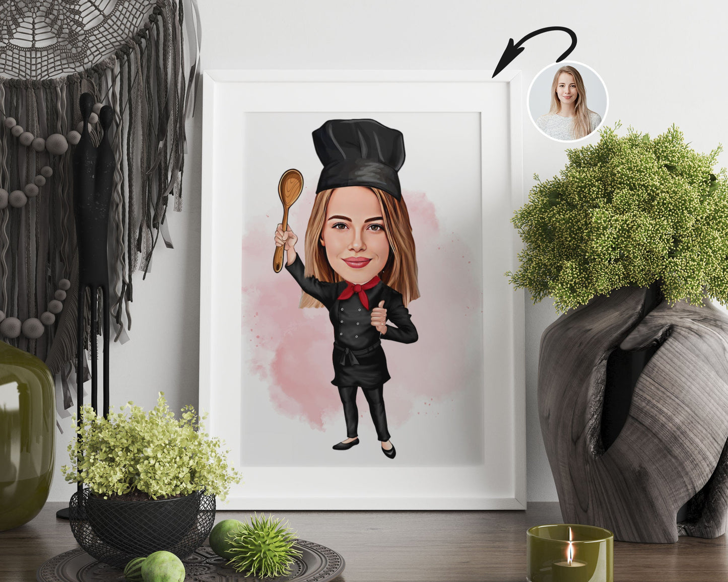 Personalised Chef Caricature