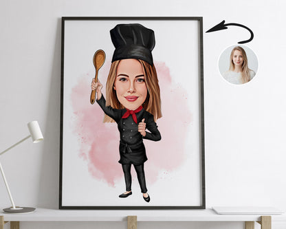 Personalised Chef Caricature